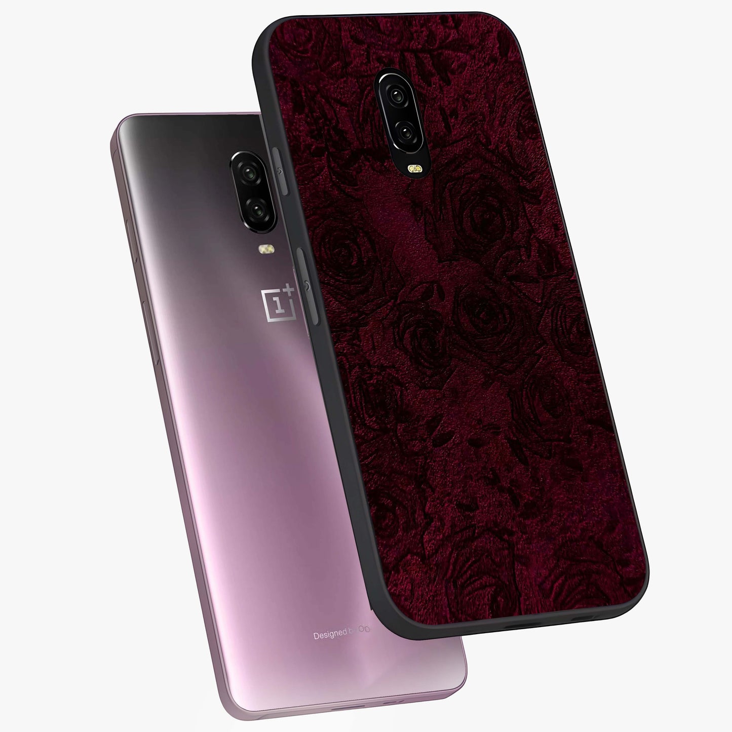Crimson Fade Flow Glass Case displayed in angled mockup highlighting smooth gradient design with modern aesthetic style.