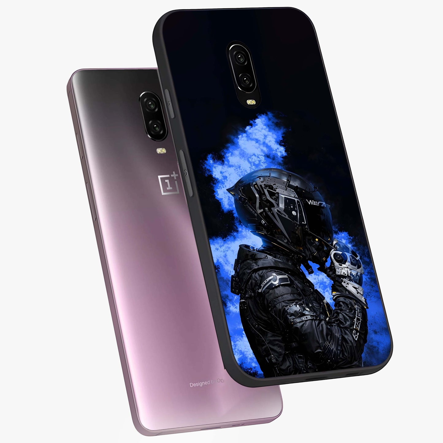 Cyber Sentinel Protocol Glass Case displayed in angled mockup highlighting digital cyber design with sci-fi aesthetic style.