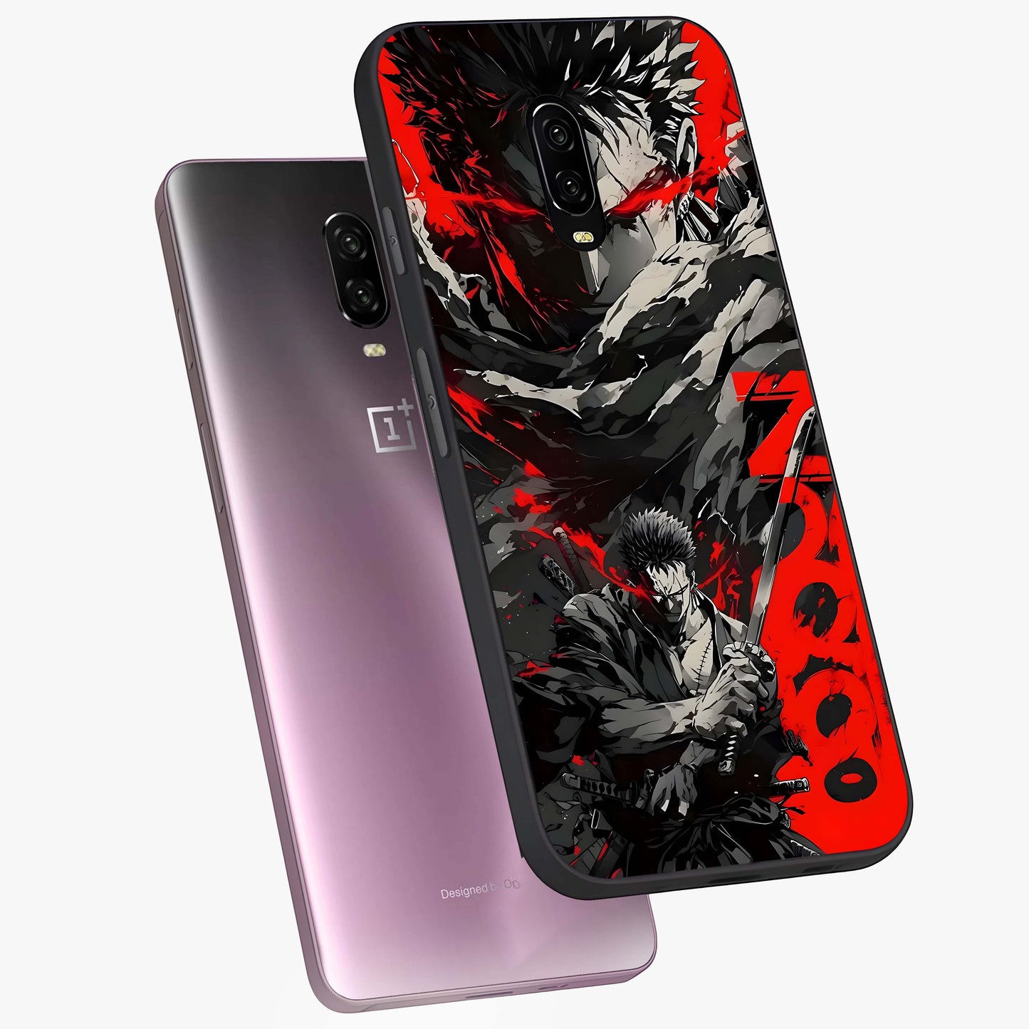 Demon Sword Resolve Glass Case displayed in angled mockup highlighting powerful demon sword illustration with dark fantasy aesthetic.