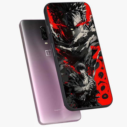 Demon Sword Resolve Glass Case displayed in angled mockup highlighting powerful demon sword illustration with dark fantasy aesthetic.