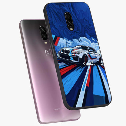 Drift Power Rush Glass Case displayed in angled mockup highlighting powerful drift car design with sporty aesthetic style.