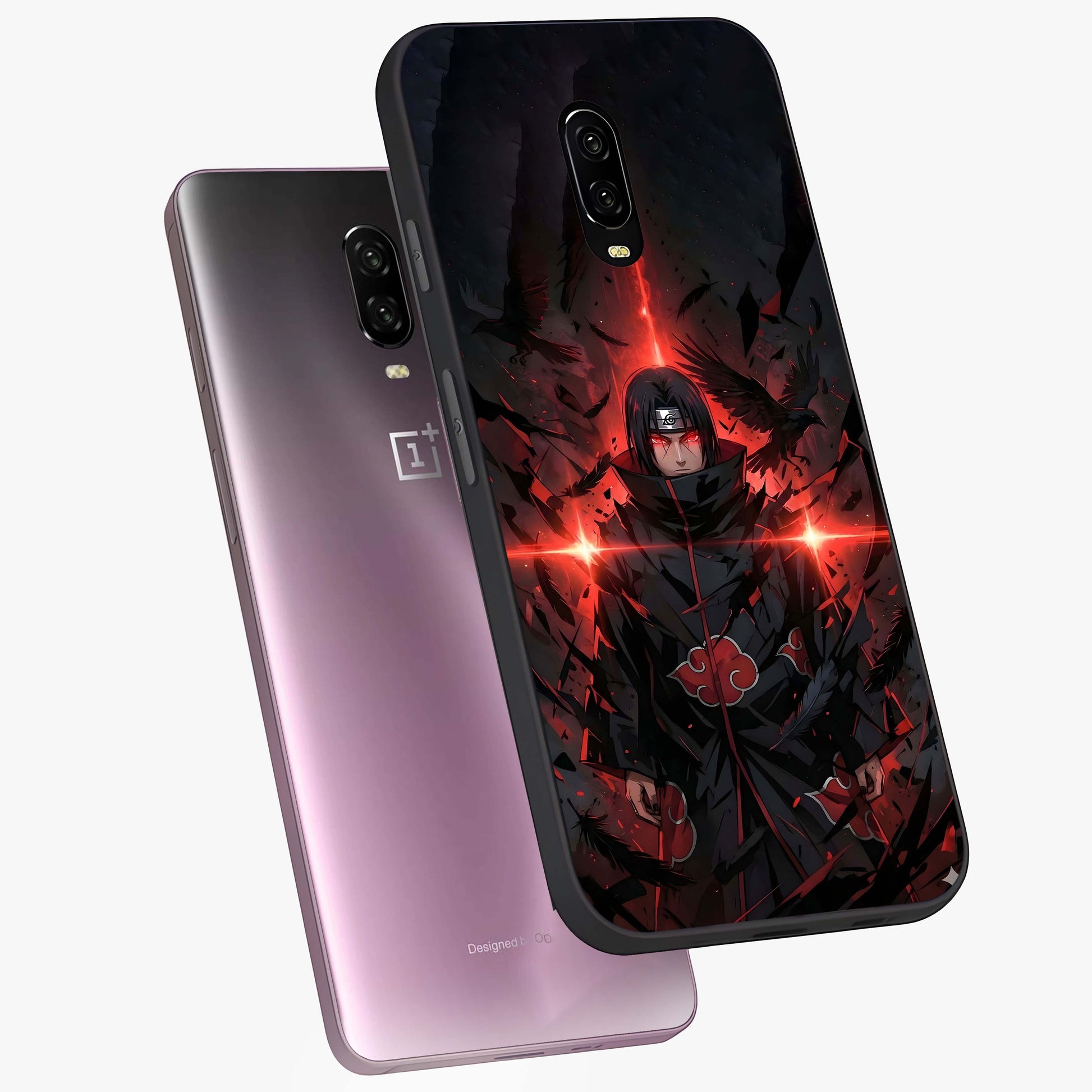 Focus Mode On Glass Case displayed in angled mockup highlighting clean minimal text artwork with modern aesthetic style.