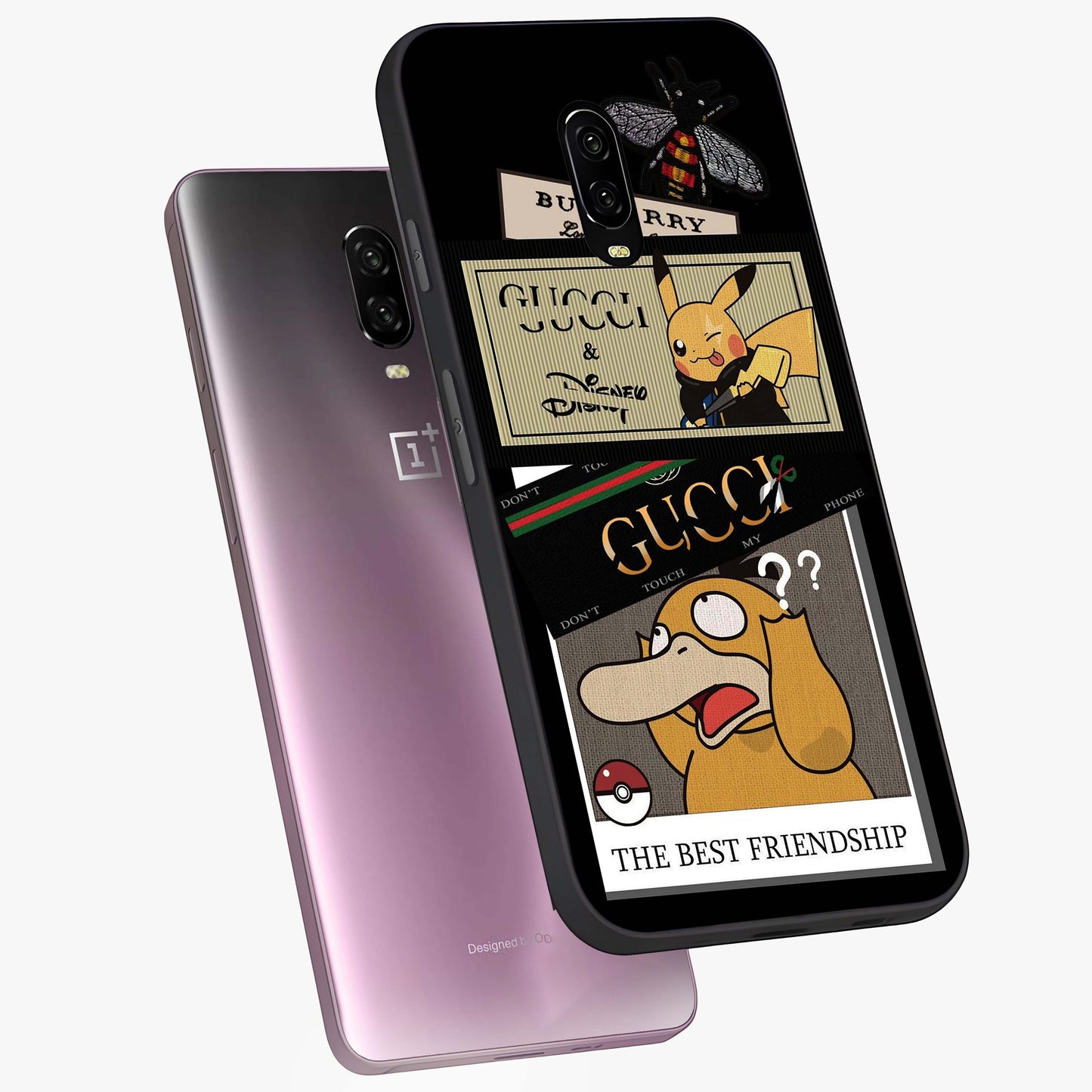 Gucci Play Mashup Glass Case displayed in angled mockup highlighting stylish fashion mashup design with bold aesthetic.