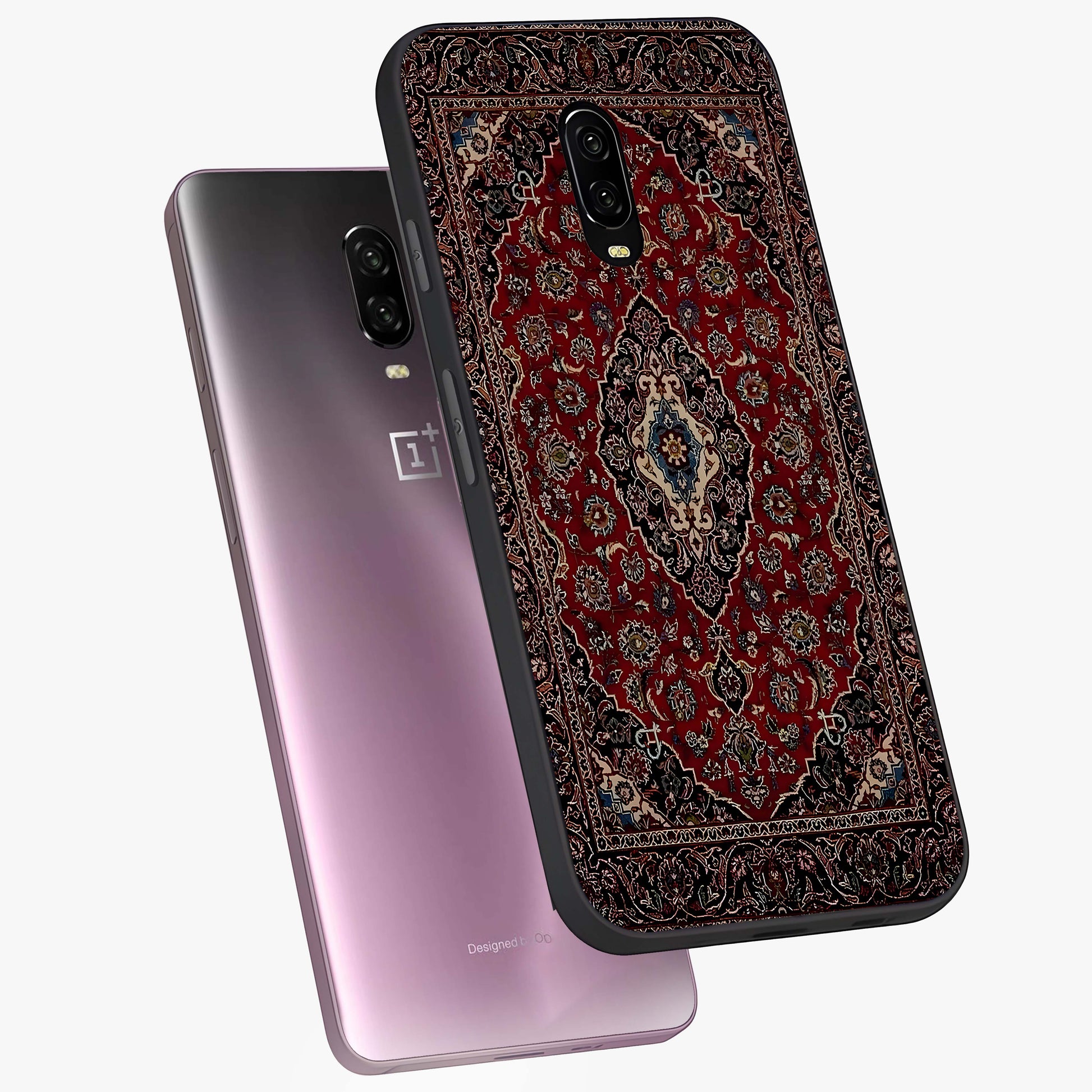Heritage Carpet Royale Glass Case displayed in angled mockup highlighting intricate royal carpet design with heritage aesthetic.