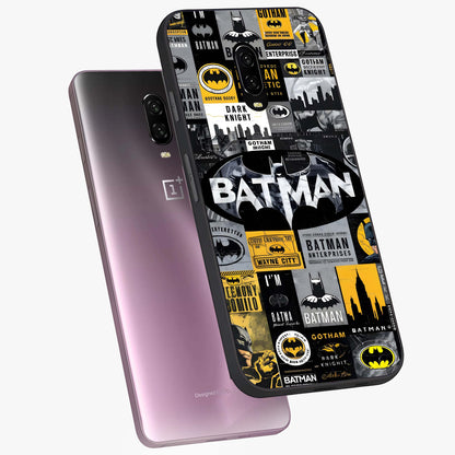 Knight Gotham Rise Glass Case displayed in angled mockup highlighting powerful knight silhouette design with dramatic aesthetic.