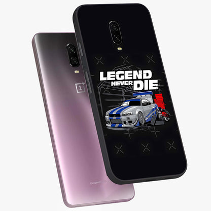 Midnight Racing Legacy Glass Case displayed in angled mockup highlighting dynamic automotive design with bold midnight aesthetic.