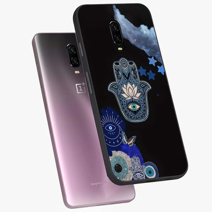 Mystic Hand Aura Glass Case displayed in angled mockup highlighting magical aura design with spiritual aesthetic style.