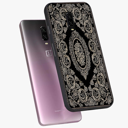 Noir Bloom Elegance Glass Case displayed in angled mockup highlighting refined flower design with stylish noir aesthetic.