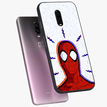 Omg Spiderman Glass Case displayed in angled mockup highlighting dynamic hero illustration with action comic aesthetic.