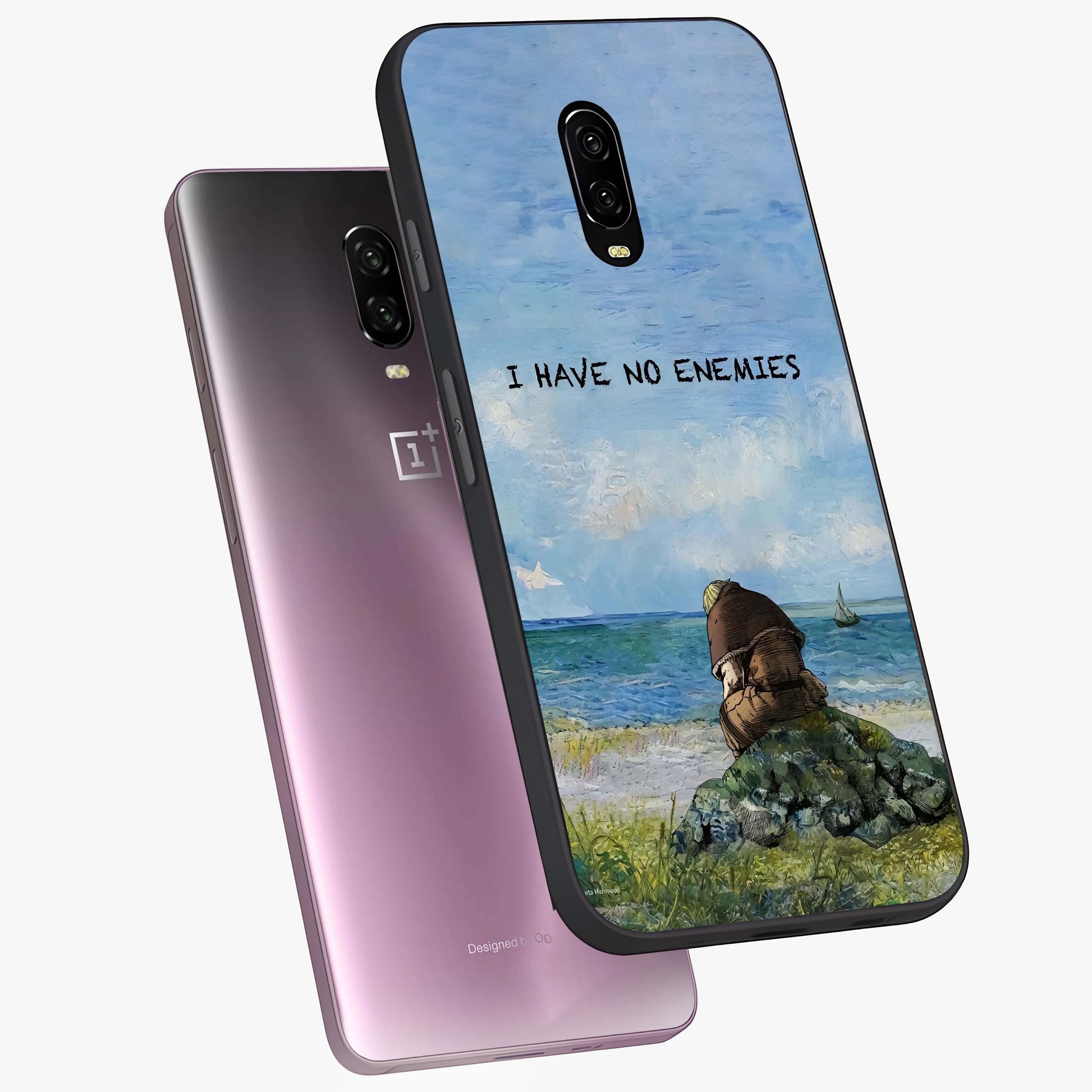 Peace Beyond War Glass Case displayed in angled mockup highlighting meaningful message design with artistic aesthetic style.