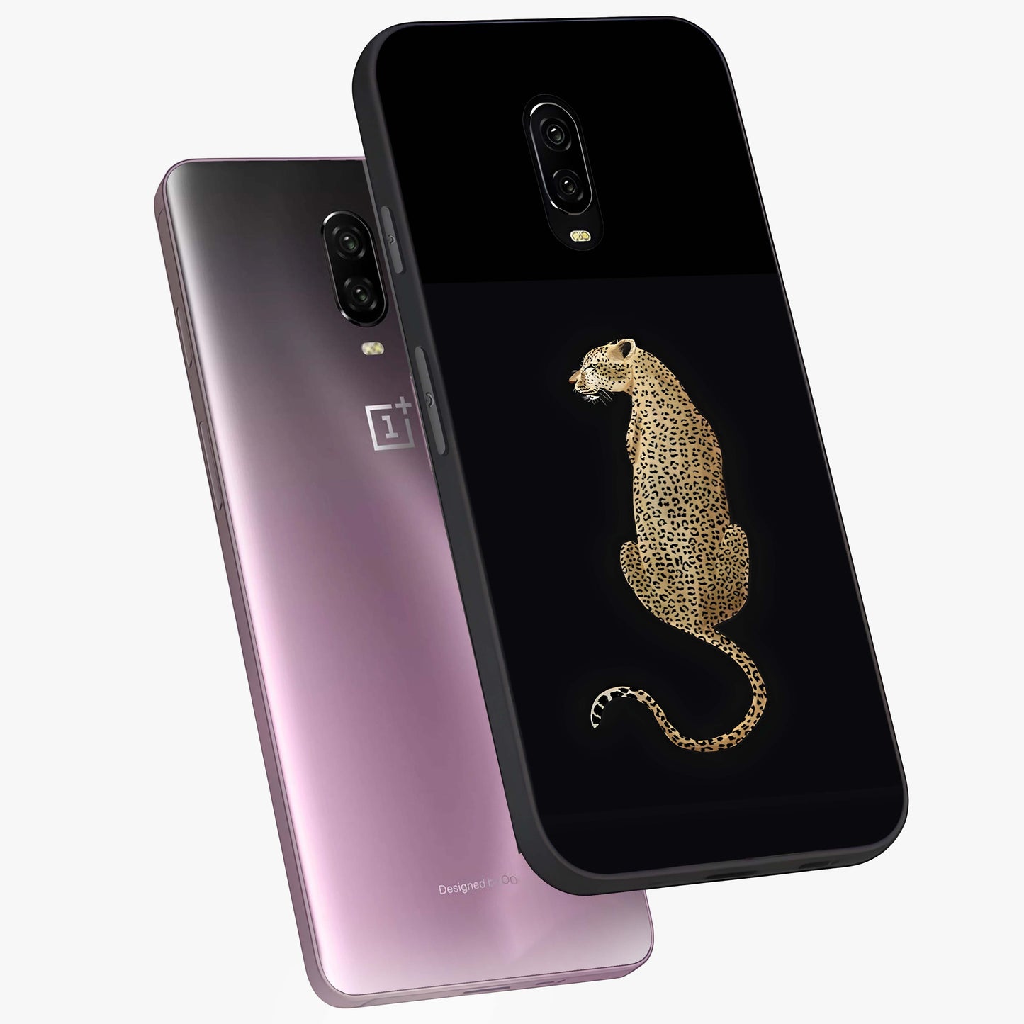 Regal Leopard Glass Case displayed in angled mockup highlighting powerful animal illustration with stylish wild aesthetic.