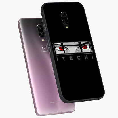 Scarlet Gaze Dominance Glass Case displayed in angled mockup highlighting intense visual design with bold scarlet aesthetic.