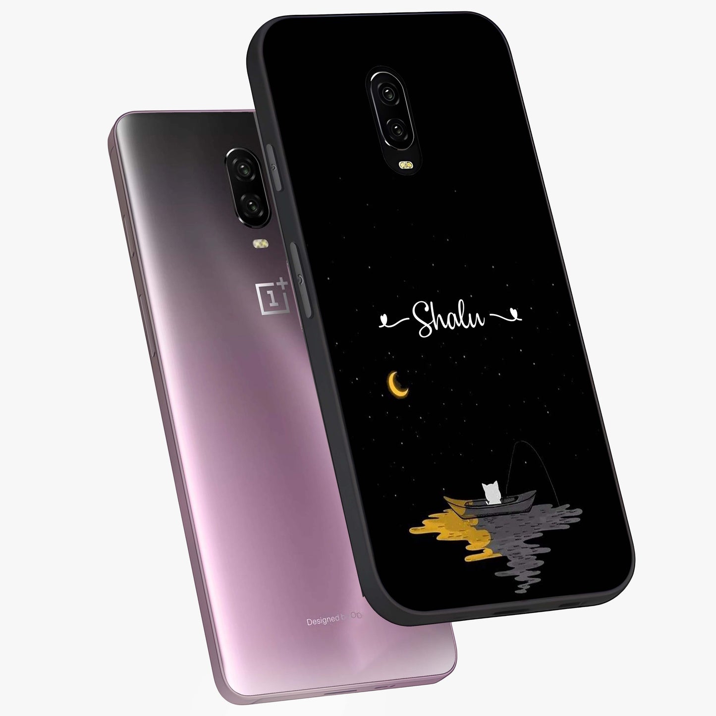 Silent Night Row Glass Case displayed in angled mockup highlighting peaceful evening design with dreamy night aesthetic.