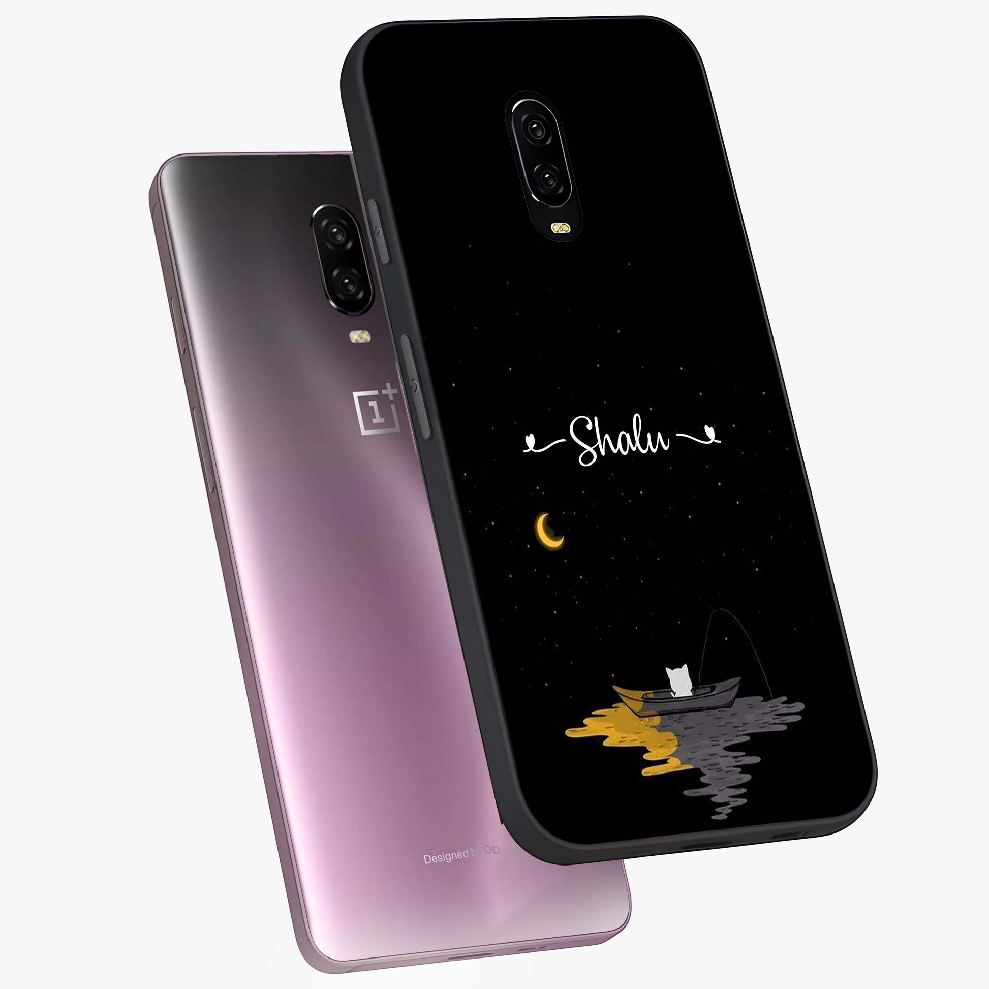 Silent Night Row Glass Case displayed in angled mockup highlighting peaceful evening design with dreamy night aesthetic.