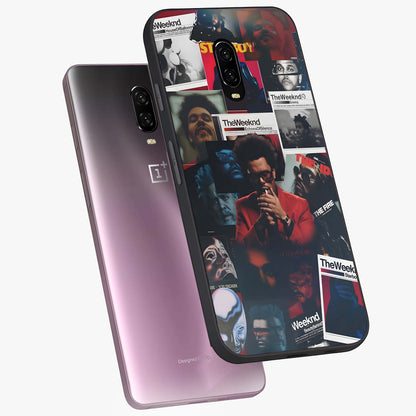 The Weeknd Glass Case displayed in angled mockup highlighting stylish pop culture inspired design with modern aesthetic.
