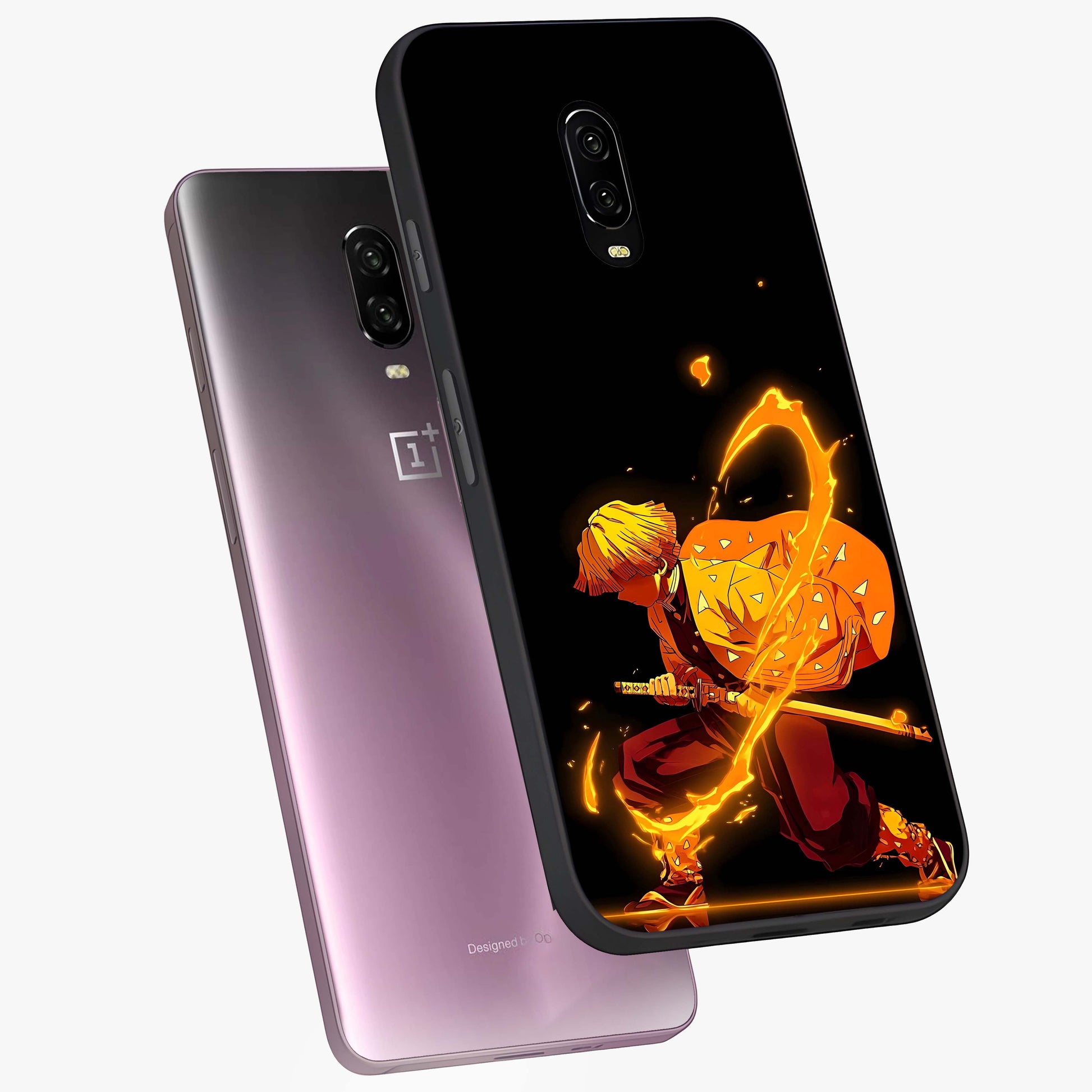 Thunder Flame Execution Glass Case displayed in angled mockup highlighting dramatic fire themed design with intense fantasy aesthetic.