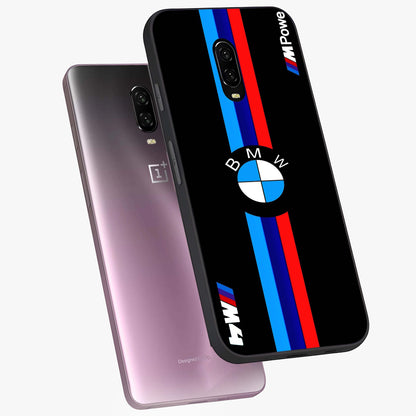 Turbo BMW Beast Glass Case displayed in angled mockup highlighting sleek racing car design with bold automotive aesthetic.