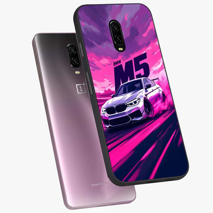 Velocity Drift Pulse Glass Case displayed in angled mockup highlighting dynamic drift design with sporty automotive aesthetic.