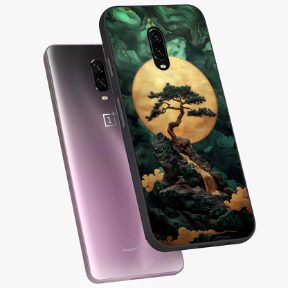 Zen Moon Rise Glass Case displayed in angled mockup highlighting peaceful lunar design with zen aesthetic style.