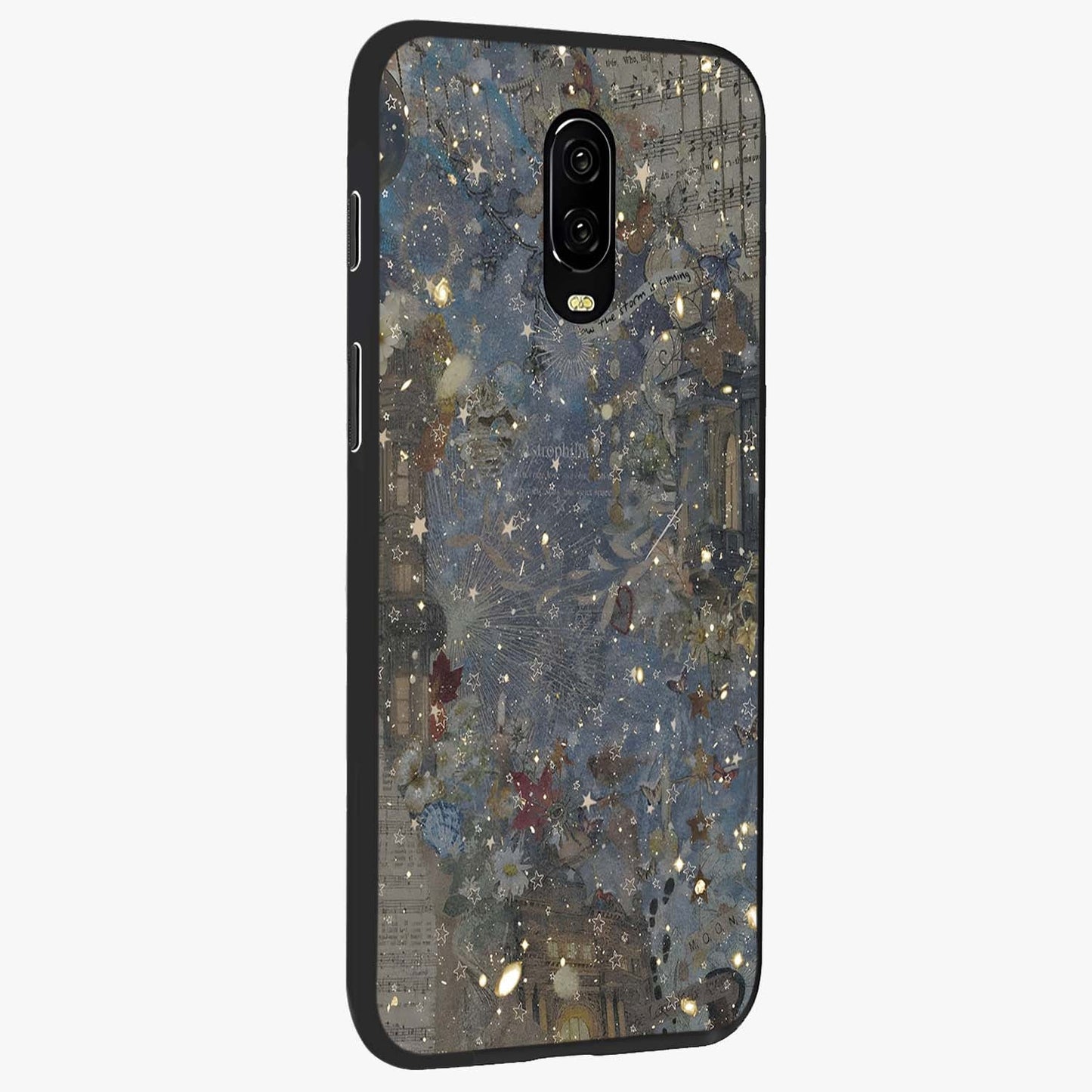 Aesthetic Astrolophia Glass Case upright view showcasing soft aesthetic theme with stylish modern look.