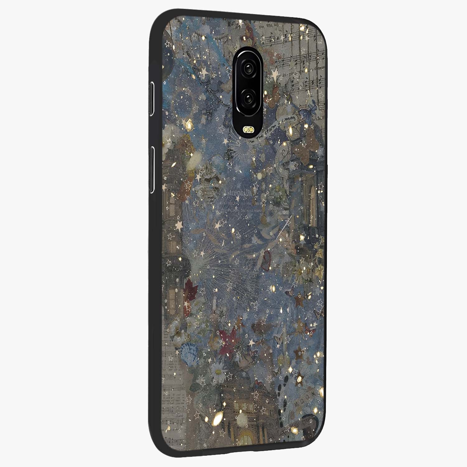 Aesthetic Astrolophia Glass Case upright view showcasing soft aesthetic theme with stylish modern look.