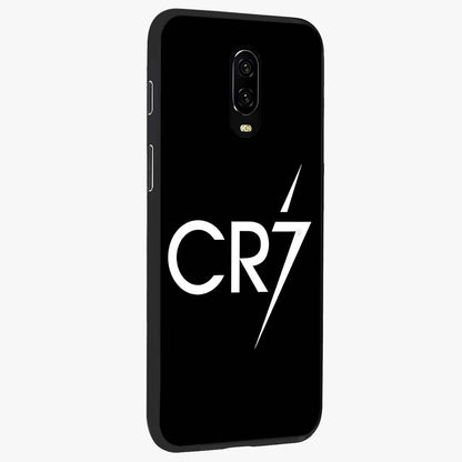 Cr7 Elite Strike Glass Case upright view showcasing energetic football inspired design with modern sports aesthetic.