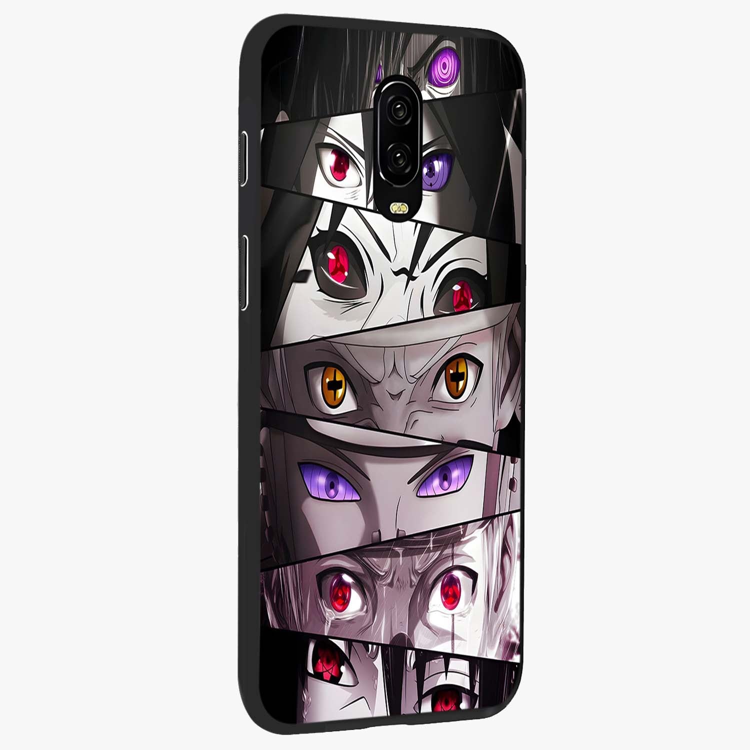 Eyes of Destiny Glass Case upright view showcasing symbolic eye artwork with dramatic artistic theme.