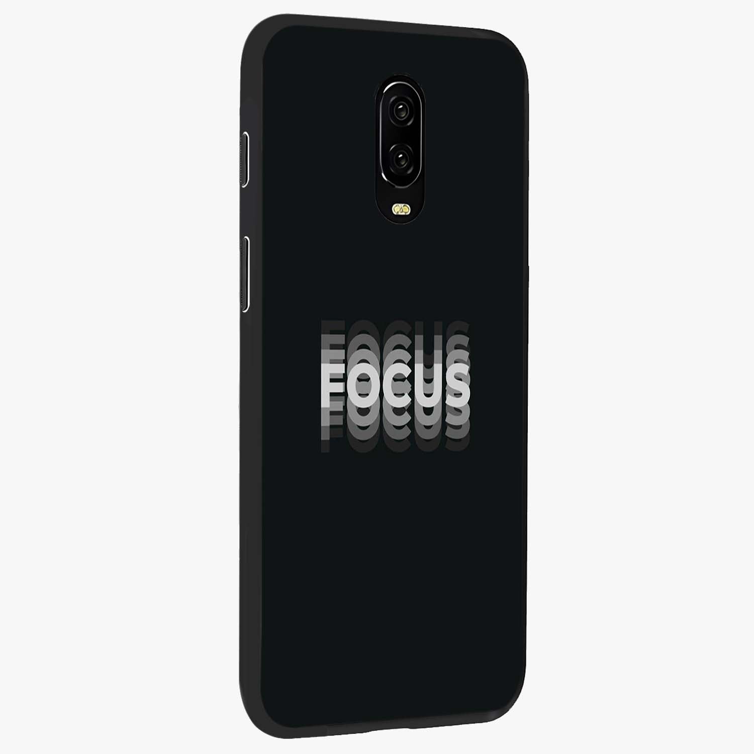 Focused Blade Discipline Glass Case upright view showcasing strong typography statement with sleek motivational theme.