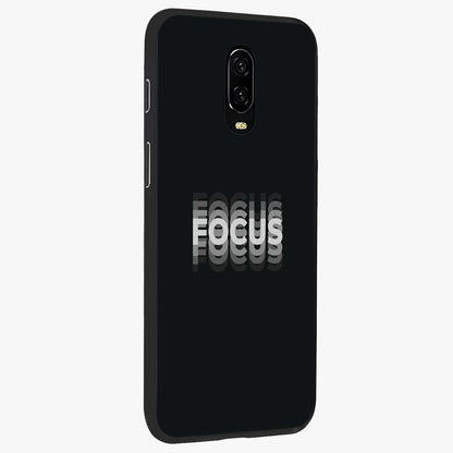 Focused Blade Discipline Glass Case upright view showcasing strong typography statement with sleek motivational theme.
