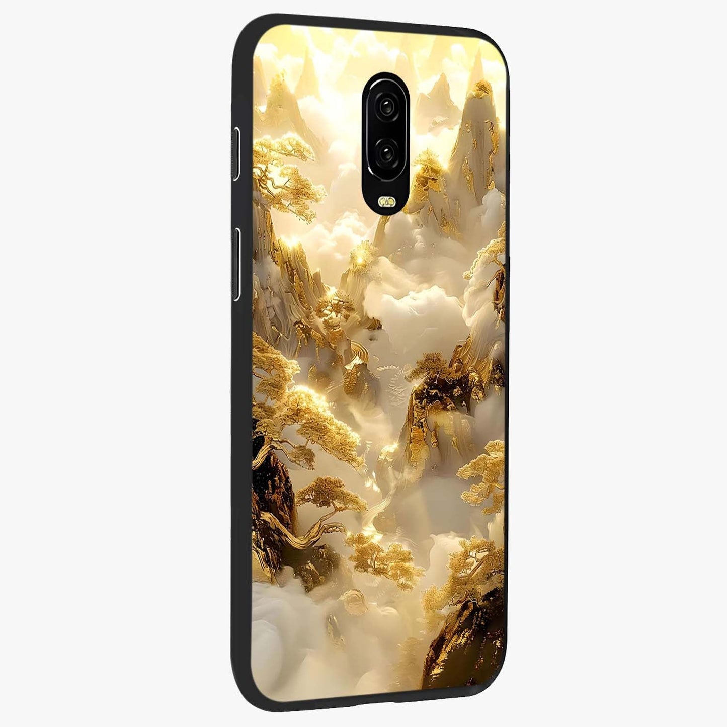 Gates Of Illumination Glass Case upright view showcasing glowing gateway artwork with mystical celestial theme.
