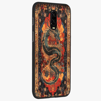 Inferno Dragon Soul Glass Case upright view showcasing intense dragon artwork with fantasy fire theme.