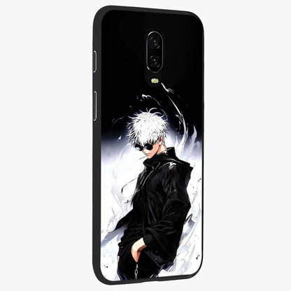 Limitless Shadow King Glass Case upright view showcasing bold shadow warrior artwork with epic fantasy theme.