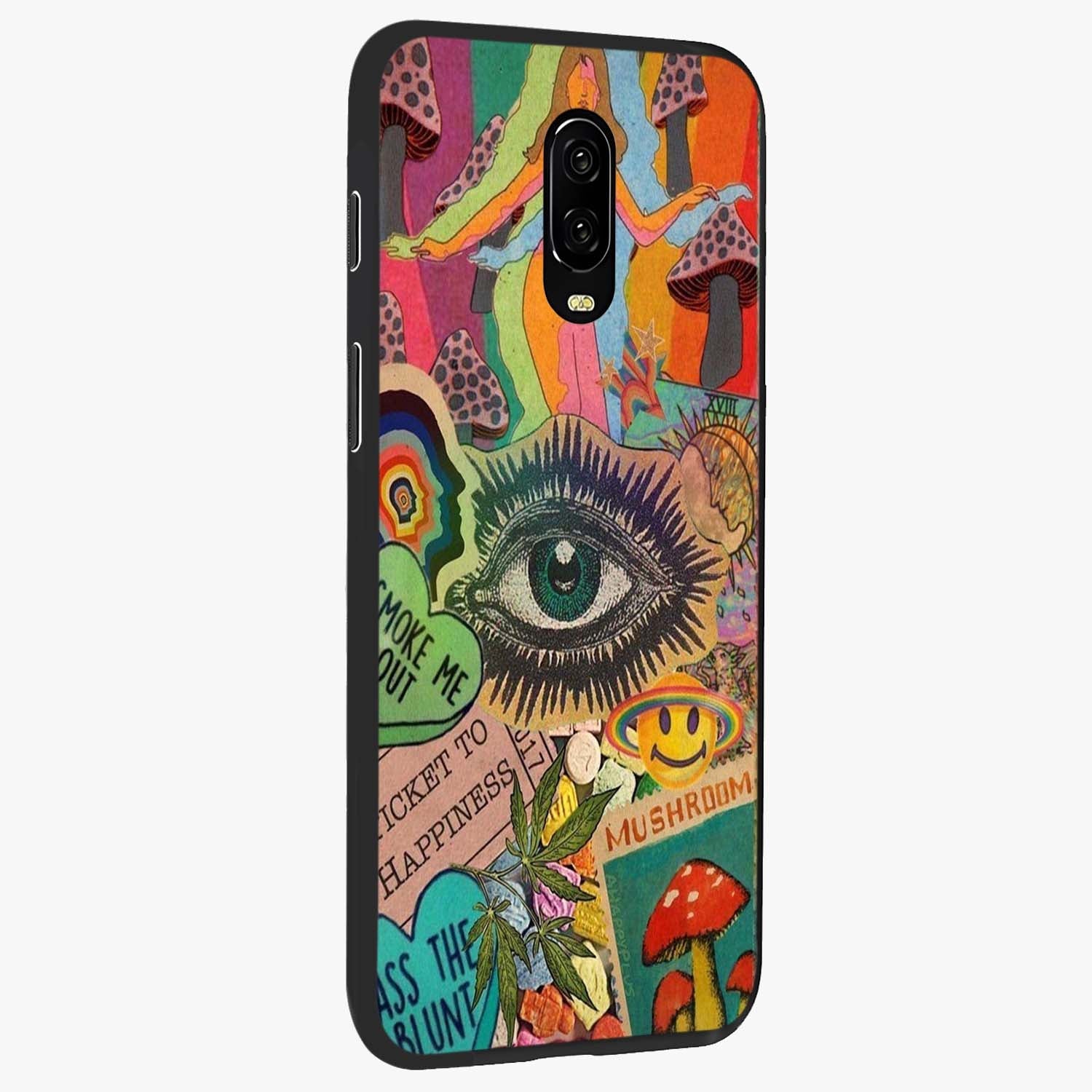 Mystic Eye Wonderland Glass Case upright view showcasing symbolic eye artwork with mysterious fantasy theme.