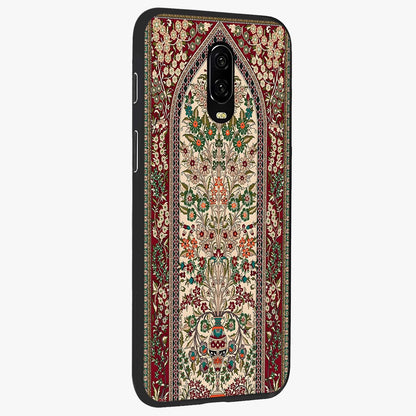 Persian Inspired Glass Case upright view showcasing decorative Persian artwork with rich heritage theme.