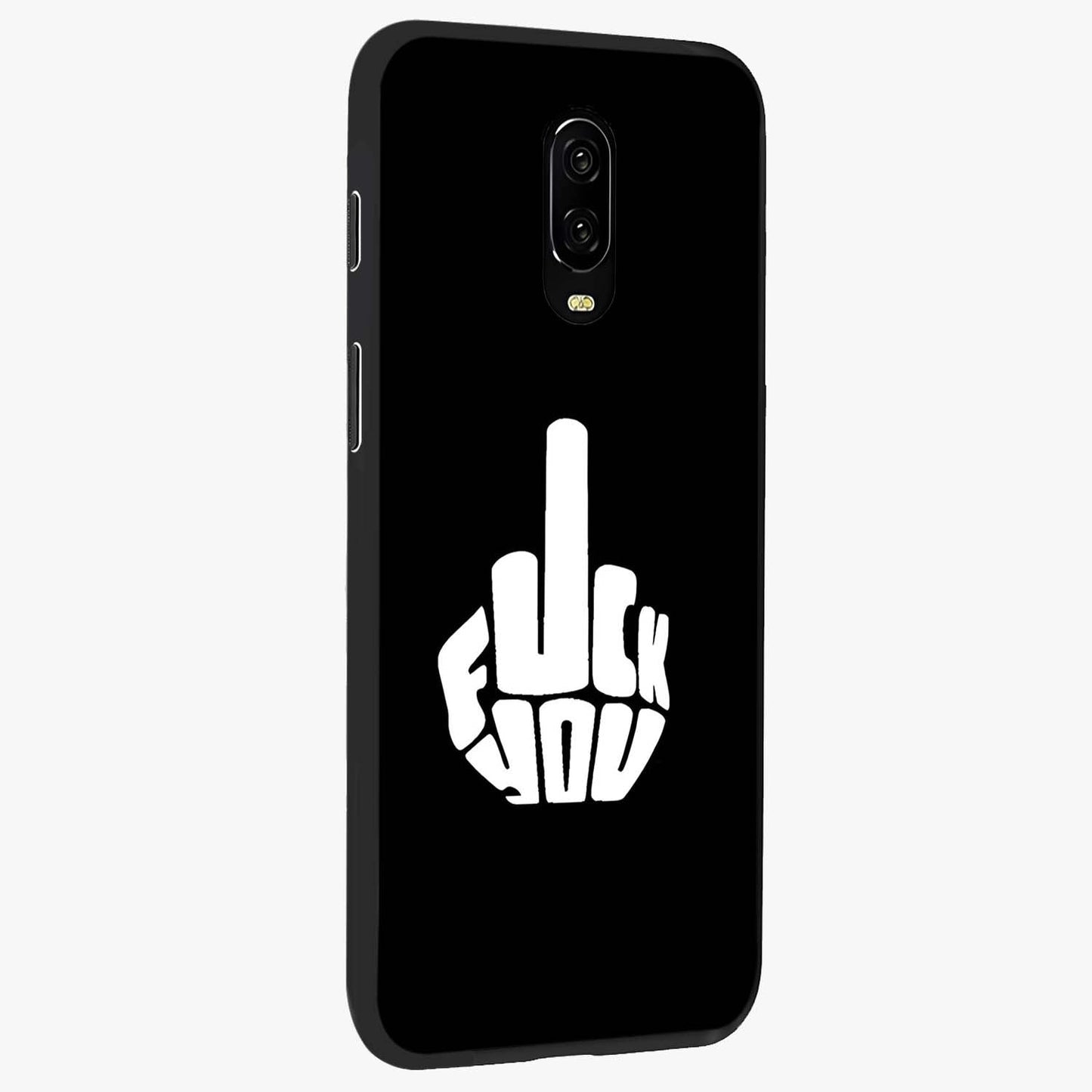 Rebel Mode On Glass Case upright view showcasing striking statement artwork with bold rebellious theme.