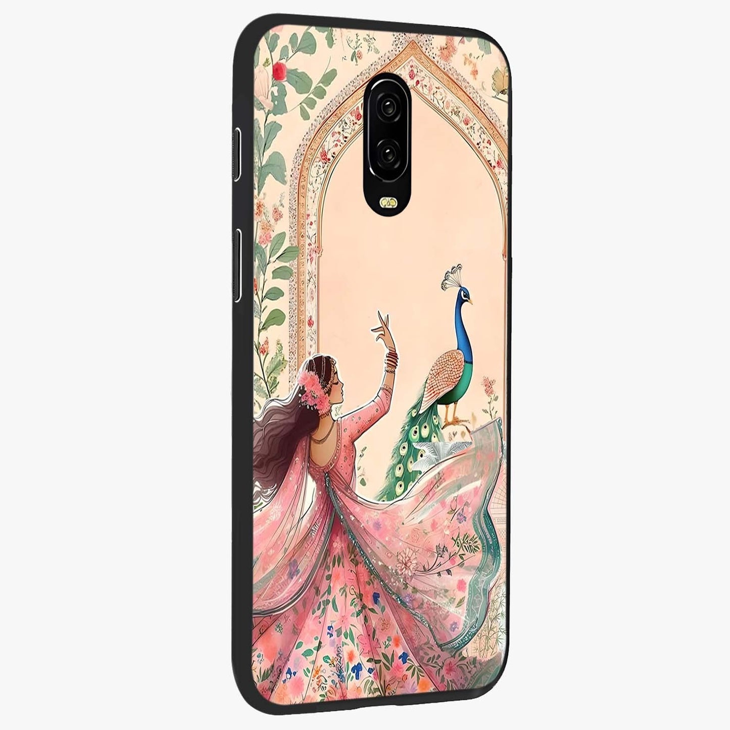Royal Grace Muse Glass Case upright view showcasing stylish artistic artwork with sophisticated royal theme.