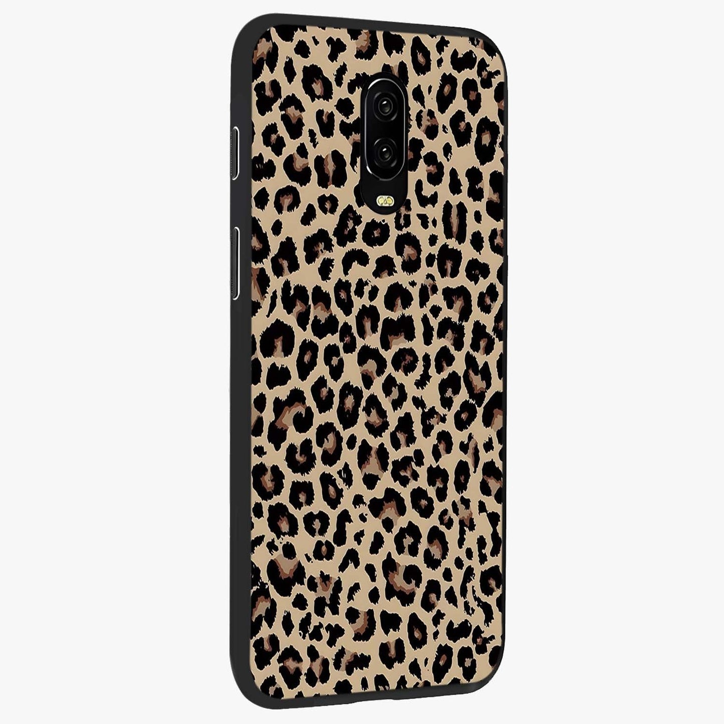 Savage Chic Pattern Glass Case upright view showcasing trendy decorative artwork with edgy fashion theme.