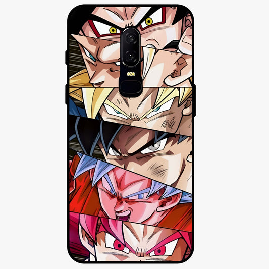 Anime Character Glass Case showing flat back view with vibrant anime artwork and glossy glass finish.