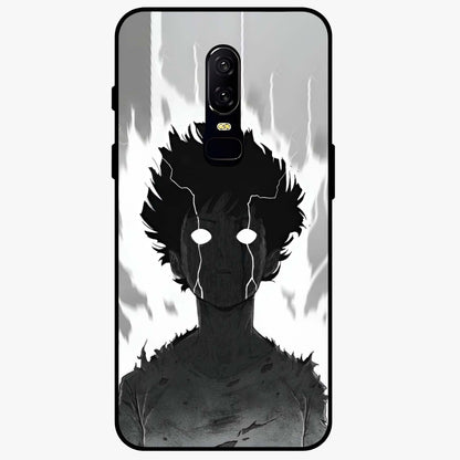 Awakened Inner Rage Glass Case showing flat back view with intense artistic artwork and glossy glass finish.