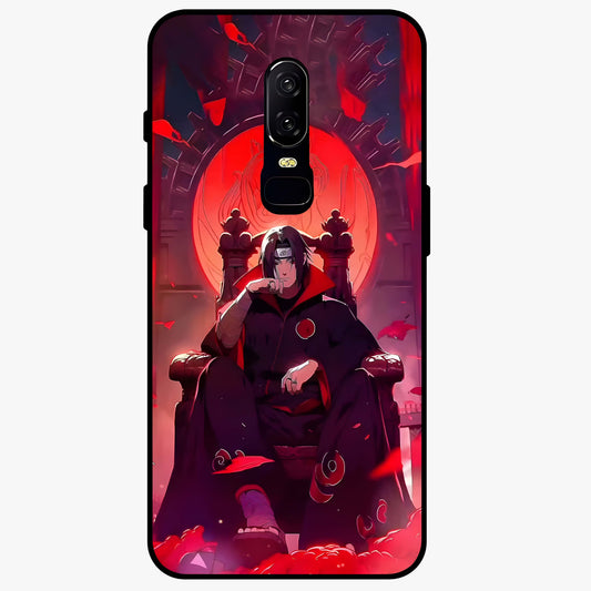 Blood Moon Sovereign Glass Case showing flat back view with mystical blood moon artwork and glossy glass finish.