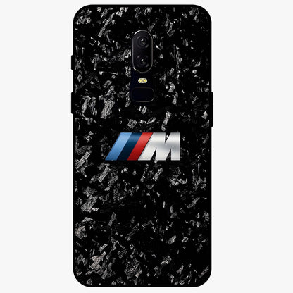 Carbon Speed Mark Glass Case showing flat back view with sporty carbon pattern artwork and glossy glass finish.