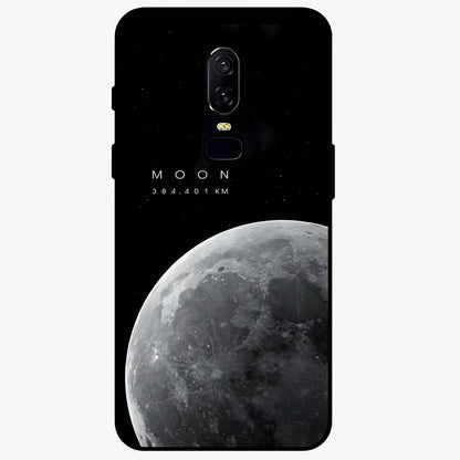 Cosmic Moon Glow Glass Case showing flat back view with glowing moon artwork and glossy glass finish.