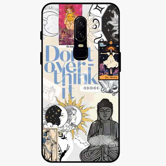 Ethereal Thoughts Glass Case showing flat back view with dreamy artistic artwork and glossy glass finish.