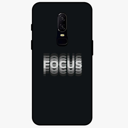 Focused Blade Discipline Glass Case showing flat back view with warrior sword themed artwork and glossy glass finish.