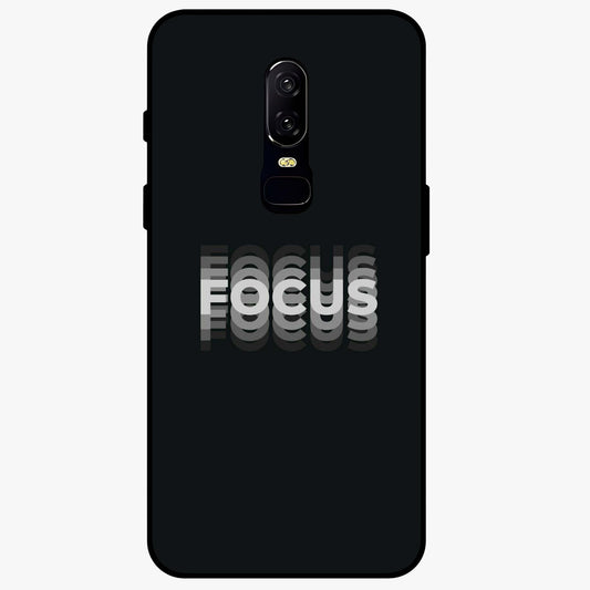 Focused Blade Discipline Glass Case showing flat back view with warrior sword themed artwork and glossy glass finish.