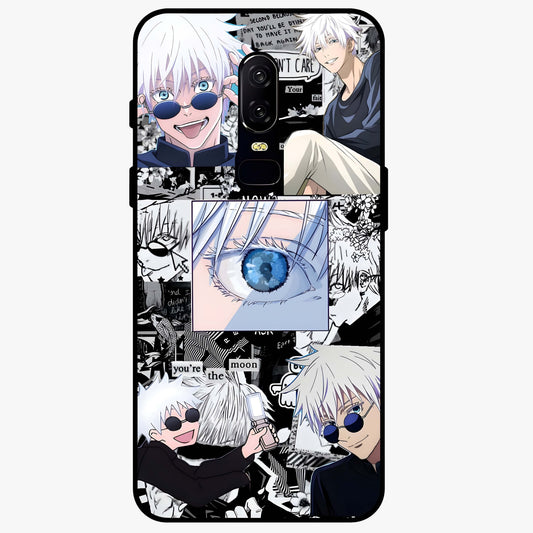 Infinity Sorcerer Chaos Glass Case showing flat back view with mystical sorcerer themed artwork and glossy glass finish.