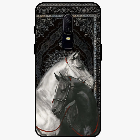 Majestic Ride Legacy Glass Case showing flat back view with powerful automotive inspired artwork and glossy glass finish.