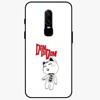Playful Spirit Charm Glass Case showing flat back view with cheerful charm themed artwork and glossy glass finish.