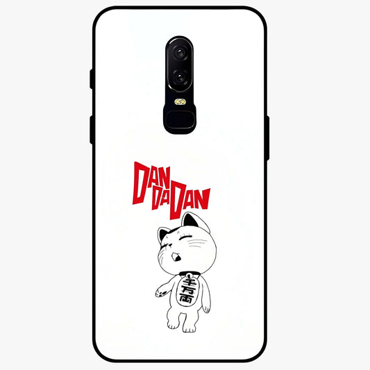 Playful Spirit Charm Glass Case showing flat back view with cheerful charm themed artwork and glossy glass finish.