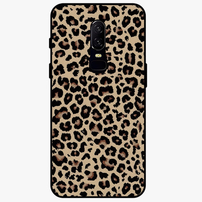 Savage Chic Pattern Glass Case showing flat back view with stylish patterned artwork and glossy glass finish.